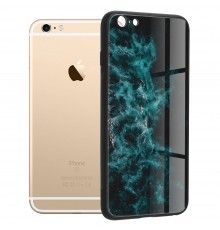 Husa Carcasa Spate pentru iPhone 6 Plus / 6S Plus - Glaze Glass,  Blue Nebula