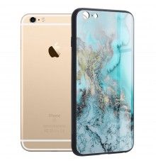 Husa Carcasa Spate pentru iPhone 6 Plus / 6S Plus - Glaze Glass,  Blue Ocean