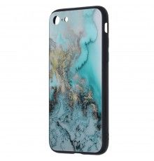 Husa Carcasa Spate pentru iPhone 7 - Glaze Glass,  Blue Ocean