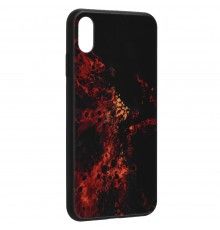 Husa Carcasa Spate pentru iPhone X / XS - Glaze Glass,  Red Nebula