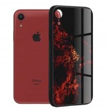 Husa Carcasa Spate pentru iPhone XR - Glaze Glass,  Red Nebula