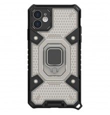 Husa Carcasa Spate pentru iPhone 11 - HoneyComb Armor, Neagra