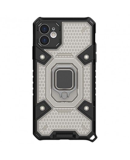 Husa Carcasa Spate pentru iPhone 11 - HoneyComb Armor, Neagra