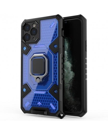 Husa Carcasa Spate pentru iPhone 11 Pro Max - HoneyComb Armor, Albastra