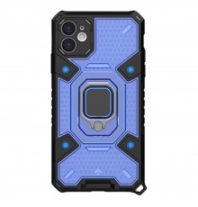 Husa Carcasa Spate pentru iPhone 12 - HoneyComb Armor, Albastra