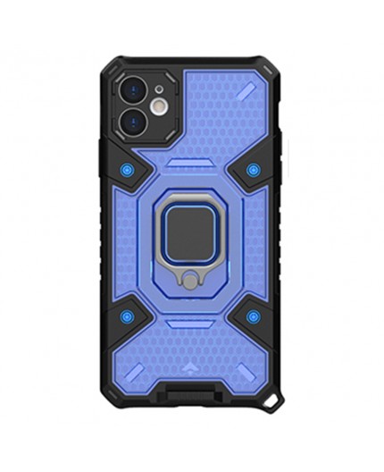 Husa Carcasa Spate pentru iPhone 12 - HoneyComb Armor, Albastra
