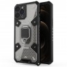 Husa Carcasa Spate pentru iPhone 12 Pro - HoneyComb Armor, Neagra