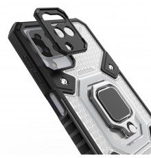 Husa Carcasa Spate pentru Samsung Galaxy A12 - HoneyComb Armor, Neagra