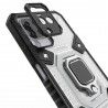 Husa Carcasa Spate pentru Samsung Galaxy A12 - HoneyComb Armor, Neagra
