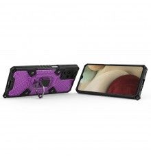 Husa Carcasa Spate pentru Samsung Galaxy A12 - HoneyComb Armor, Roz cu Violet