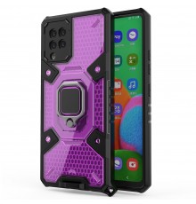 Husa Carcasa Spate pentru Samsung Galaxy A42 5G - HoneyComb Armor, Roz cu Violet