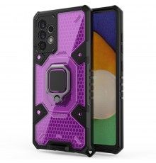 Husa Carcasa Spate pentru Samsung Galaxy A52 4G / A52 5G - HoneyComb Armor, Roz cu Violet