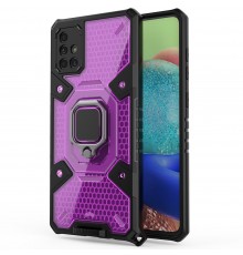 Husa Carcasa Spate pentru Samsung Galaxy A71 - HoneyComb Armor, Roz cu Violet