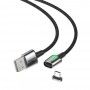 Cablu de date, incarcare, din zinc,magnetic, Baseus USB micro USB 2.4A 1m, Negru Baseus - 3