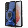 Husa Carcasa Spate pentru Samsung Galaxy S21 FE - HoneyComb Armor, Albastra