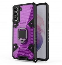 Husa Carcasa Spate pentru Samsung Galaxy S21 Plus - HoneyComb Armor, Roz cu Violet