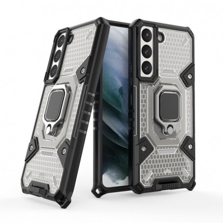 Husa Carcasa Spate pentru Samsung Galaxy S22 - HoneyComb Armor, Neagra