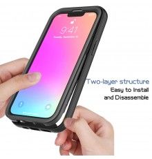 [PACHET 360] - Husa Defense360 + Folie de protectie - iPhone 13 Pro Max , Neagra