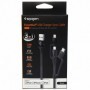 Cablu Spigen C10i3 - 3 in 1 Type-c & Lightning & Micro-usb 150cm Black