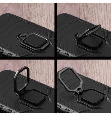 Husa iPhone XR - Armor Ring Hybrid, Neagra
