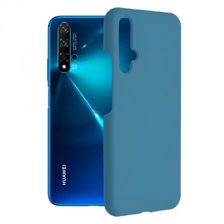 Husa Carcasa Spate pentru Huawei Nova 5T - Soft Edge Silicon cu interior din microfibra