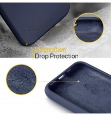 Husa Carcasa Spate pentru iPhone 11 Pro - Soft Edge Silicon cu interior din microfibra