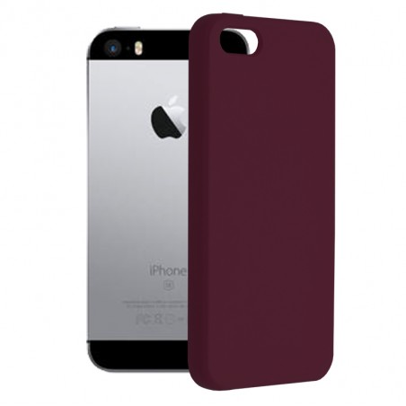 Husa Carcasa Spaste pentru iPhone 5 / iPhone 5s / iPhone SE, Silicon cu interior din microfibra - 1