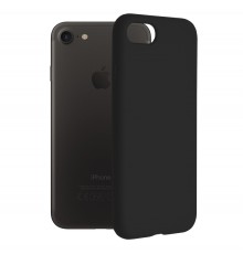 Husa Carcasa Spate pentru iPhone 7 / 8 / SE 2 / SE 2020 - Soft Edge Silicon cu interior din microfibra