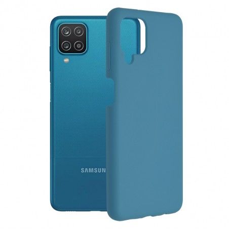 Husa Carcasa Spate pentru Samsung Galaxy A12 / Galaxy A12 (2021) Nacho - Soft Edge Silicon cu interior din microfibra