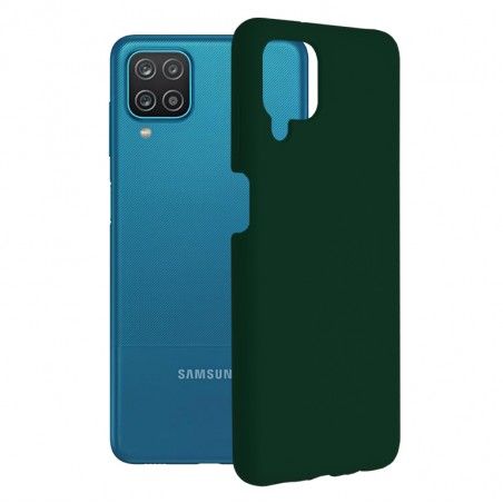 Husa Carcasa Spate pentru Samsung Galaxy A12 / Galaxy A12 (2021) Nacho - Soft Edge Silicon cu interior din microfibra