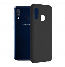 Husa Carcasa Spate pentru Samsung Galaxy A20e - Soft Edge Silicon cu interior din microfibra