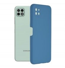 Husa Carcasa Spate pentru Samsung Galaxy A22 5G - Soft Edge Silicon cu interior din microfibra