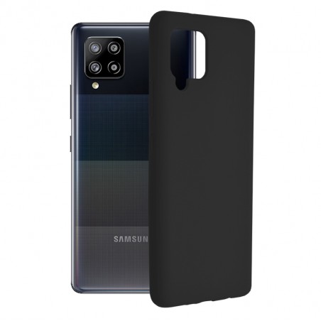 Husa Carcasa Spate pentru Samsung Galaxy A42 5G - Soft Edge Silicon cu interior din microfibra