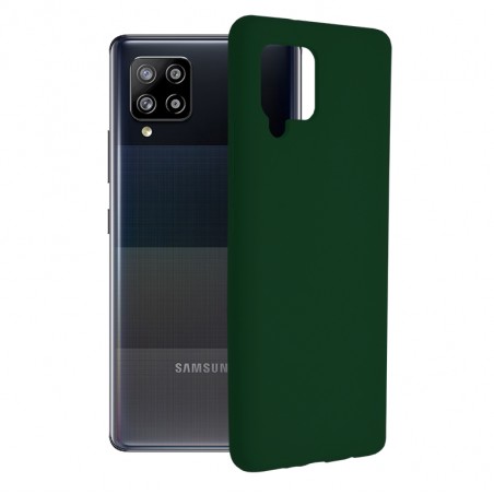 Husa Carcasa Spate pentru Samsung Galaxy A42 5G - Soft Edge Silicon cu interior din microfibra