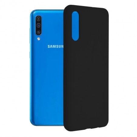 Husa Carcasa Spate pentru Samsung Galaxy A50 - Soft Edge Silicon cu interior din microfibra