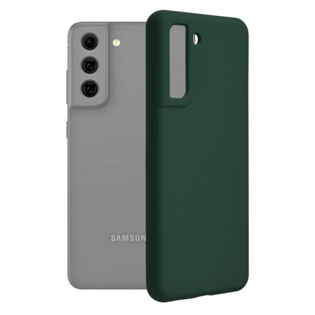 Husa Carcasa Spate pentru Samsung Galaxy S21 FE - Soft Edge Silicon cu interior din microfibra