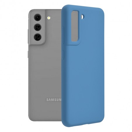 Husa Carcasa Spate pentru Samsung Galaxy S21 FE - Soft Edge Silicon cu interior din microfibra