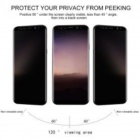 Folie protectie Samsung S9+ Plus, sticla securizata, Privacy Anti Spionaj  - 2
