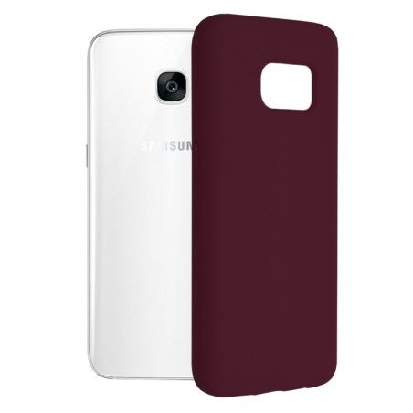 Husa Carcasa Spate pentru Samsung Galaxy S7 Edge - Soft Edge Silicon cu interior din microfibra