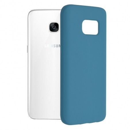 Husa Carcasa Spate pentru Samsung Galaxy S7 Edge - Soft Edge Silicon cu interior din microfibra