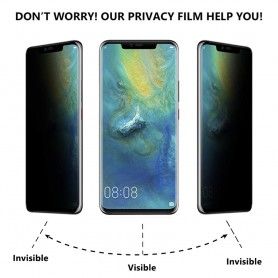 Folie protectie Huawei Mate 20 Pro, sticla securizata, Privacy Anti Spionaj  - 2