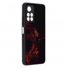 Husa Carcasa Spate pentru Xiaomi Note 11 / Poco M4 Pro - Glaze Glass,  Red Nebula  - 2