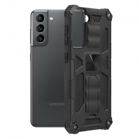 Husa Carcasa Spate pentru Samsung Galaxy S21 - Blazor Hybrid, Neagra