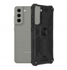 Husa Carcasa Spate pentru Samsung Galaxy S21 FE - Blazor Hybrid, Neagra