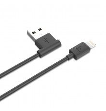 Cablu de date Hoco UPL11, Usb la Lightning, 90 grade USB, Lungime 1m, Negru Hoco - 1