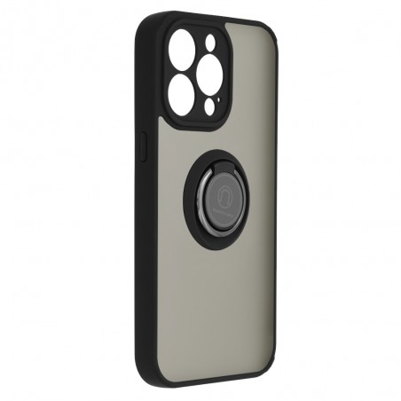 Husa Carcasa Spate pentru iPhone 13 Pro, Tpu Glinth Ring, Neagra - 2