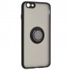 Husa Carcasa spate pentru iPhone 6 Plus / 6s Plus , Tpu Glinth Ring, Neagra