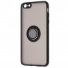 Husa Carcasa spate pentru iPhone 6 Plus / 6s Plus , Tpu Glinth Ring, Neagra