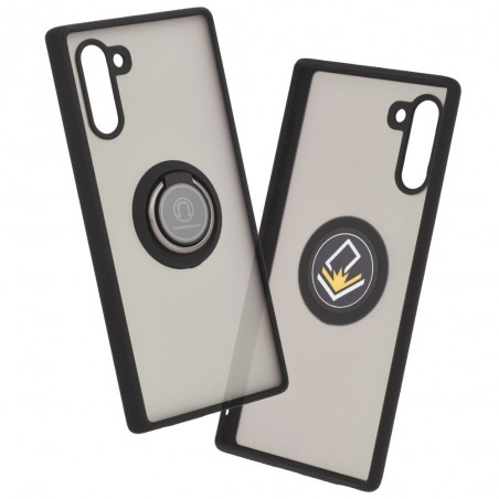 Husa Carcasa Spate pentru Galaxy Note 10, Tpu Glinth Ring, Neagra