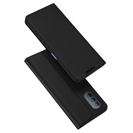Husa Flip Tip Carte DuxDucis Skin Pro pentru Motorola G31 4G / G41 4G , Neagra